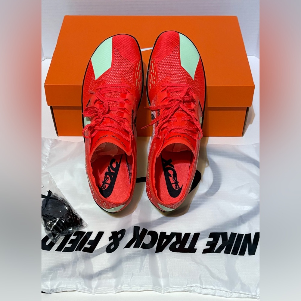 Nike ZoomX Dragonfly XC Cross Country Spikes Running Shoes Neon Red DX7992-600 - Picture 5 of 16